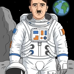 عکس هیتلر فضانورد