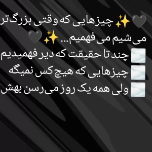 عکس چیزهایی که وقتی سنمون بالاتر میره می‌فهمیم…