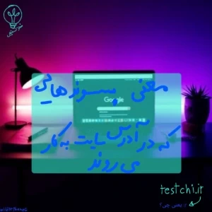 عکس معنی پسوند هایی که در آدرس سایت به کار میروند
